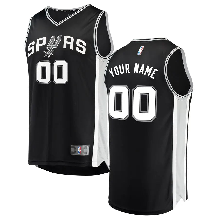 custom Fanatics Spurs Black Jersey