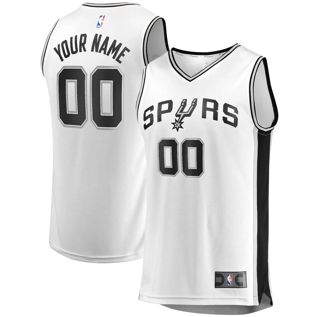 custom Fanatics Spurs White Jersey