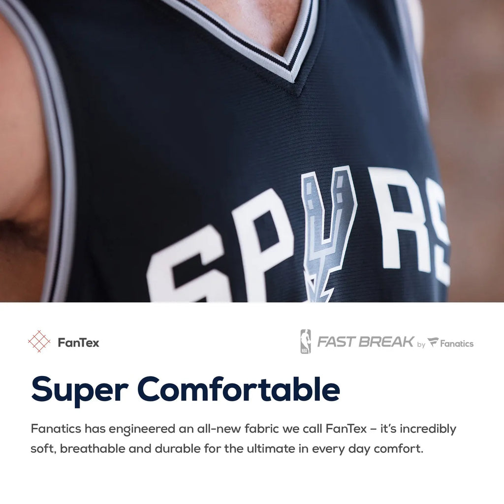 custom Fanatics Spurs White Jersey - Hình 6