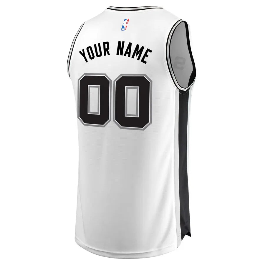 Custom Spurs White Jersey - Hình 3