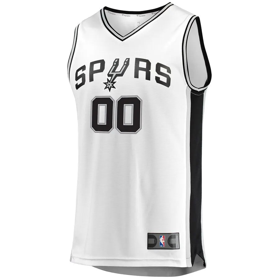 Custom Spurs White Jersey - Hình 2