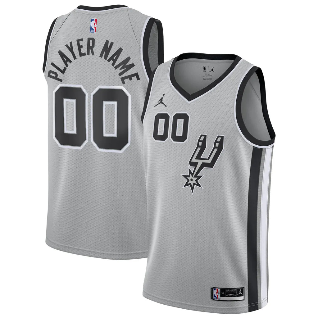 Jordan Spurs Gray Jersey