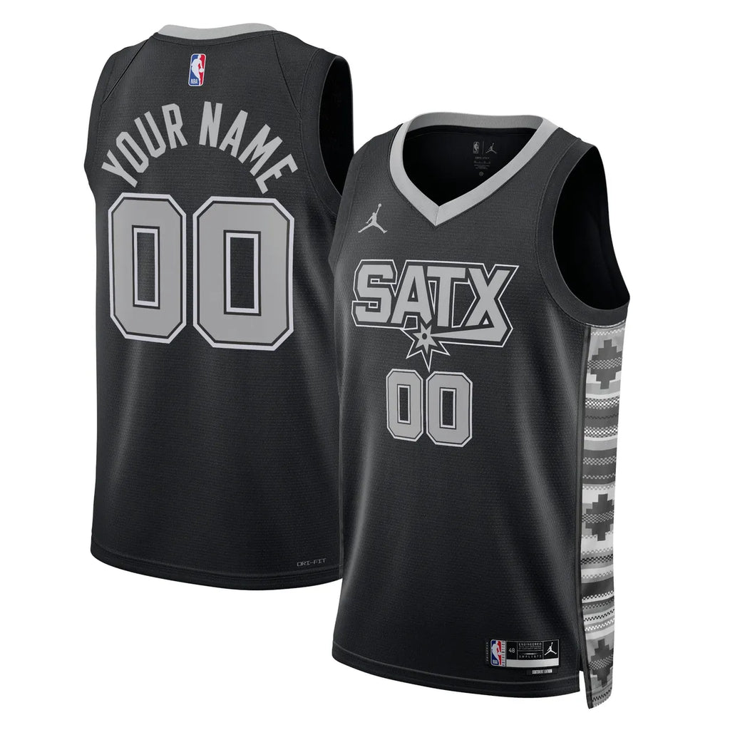 custom Jordan SATX Black Jersey