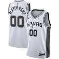 custom player Nike Spurs White Jersey