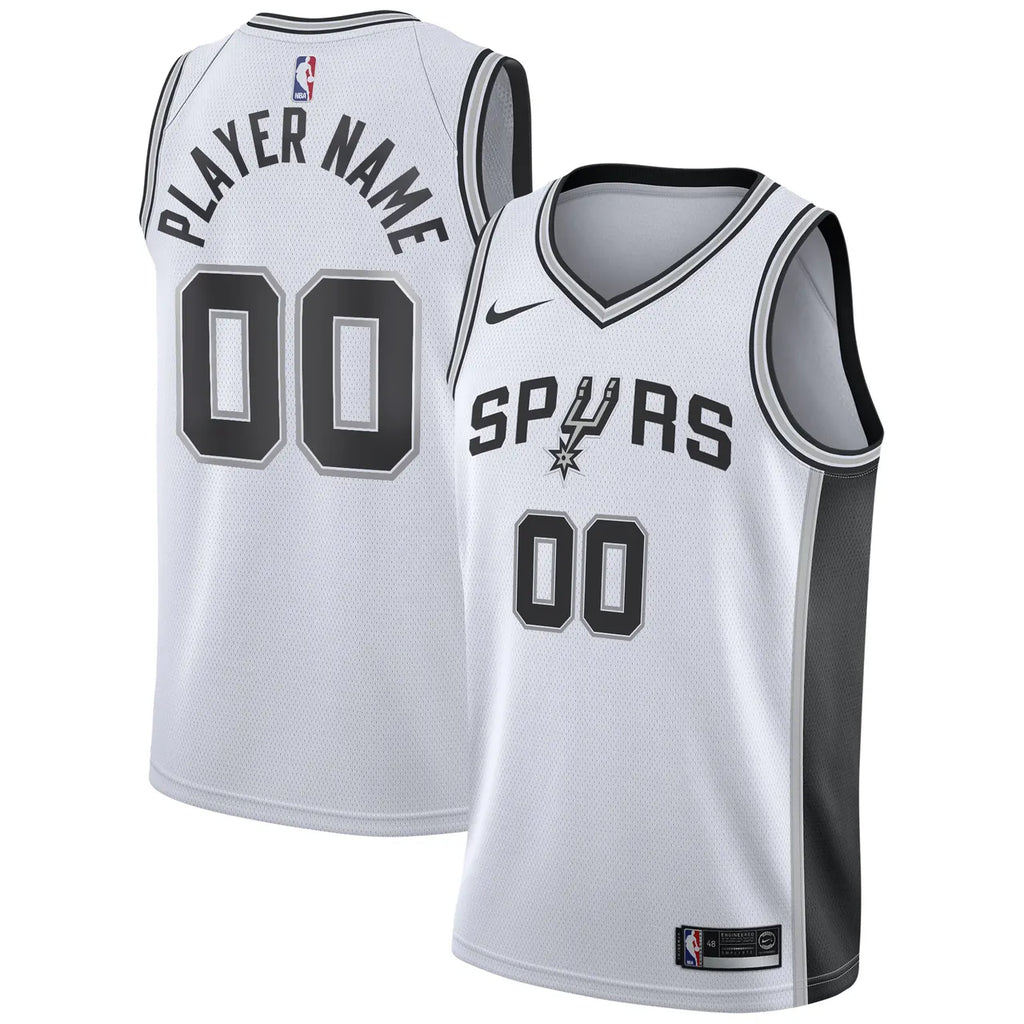 custom player Nike Spurs White Jersey - Hình 2