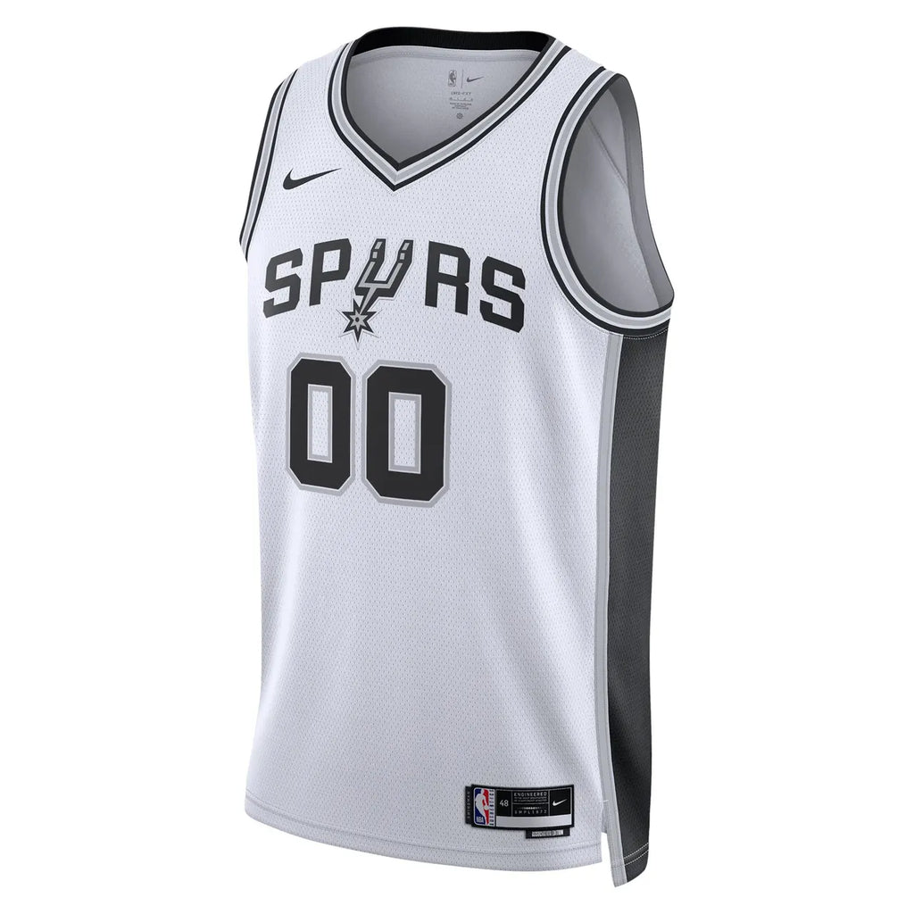nike association Spurs White Custom Jersey