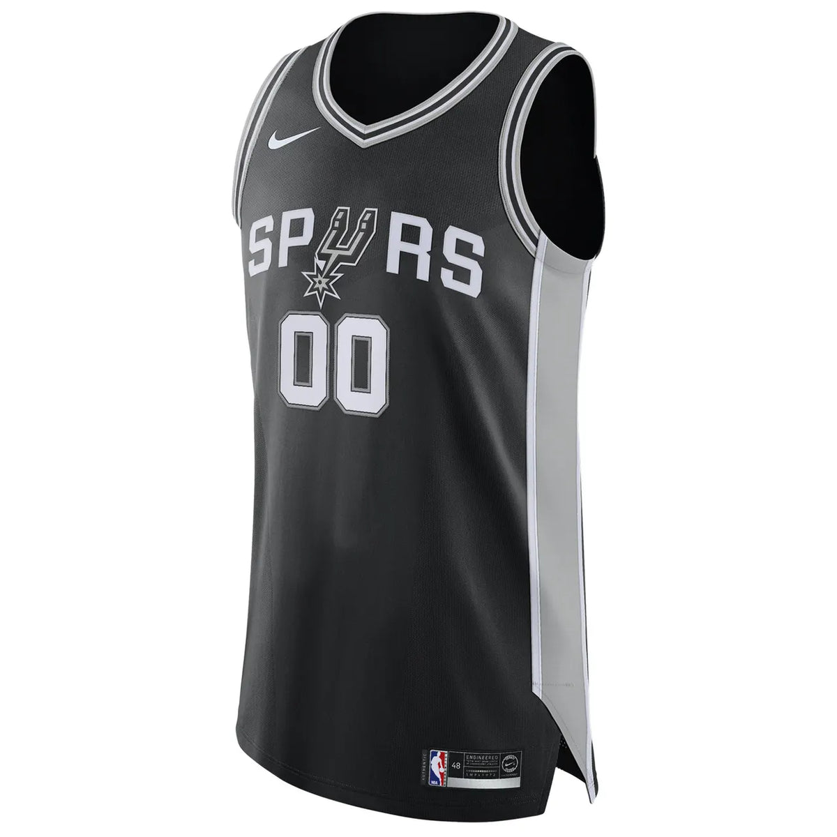 nike statement Spurs Black Custom Jersey - Hình 2