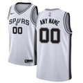 custom Nike Spurs White Jersey