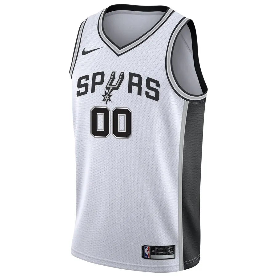 custom Nike Spurs White Jersey - Hình 2
