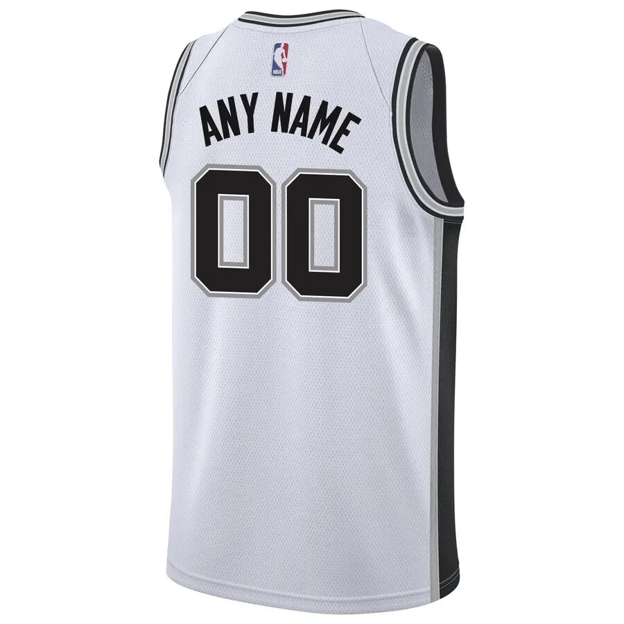 custom Nike Spurs White Jersey - Hình 3