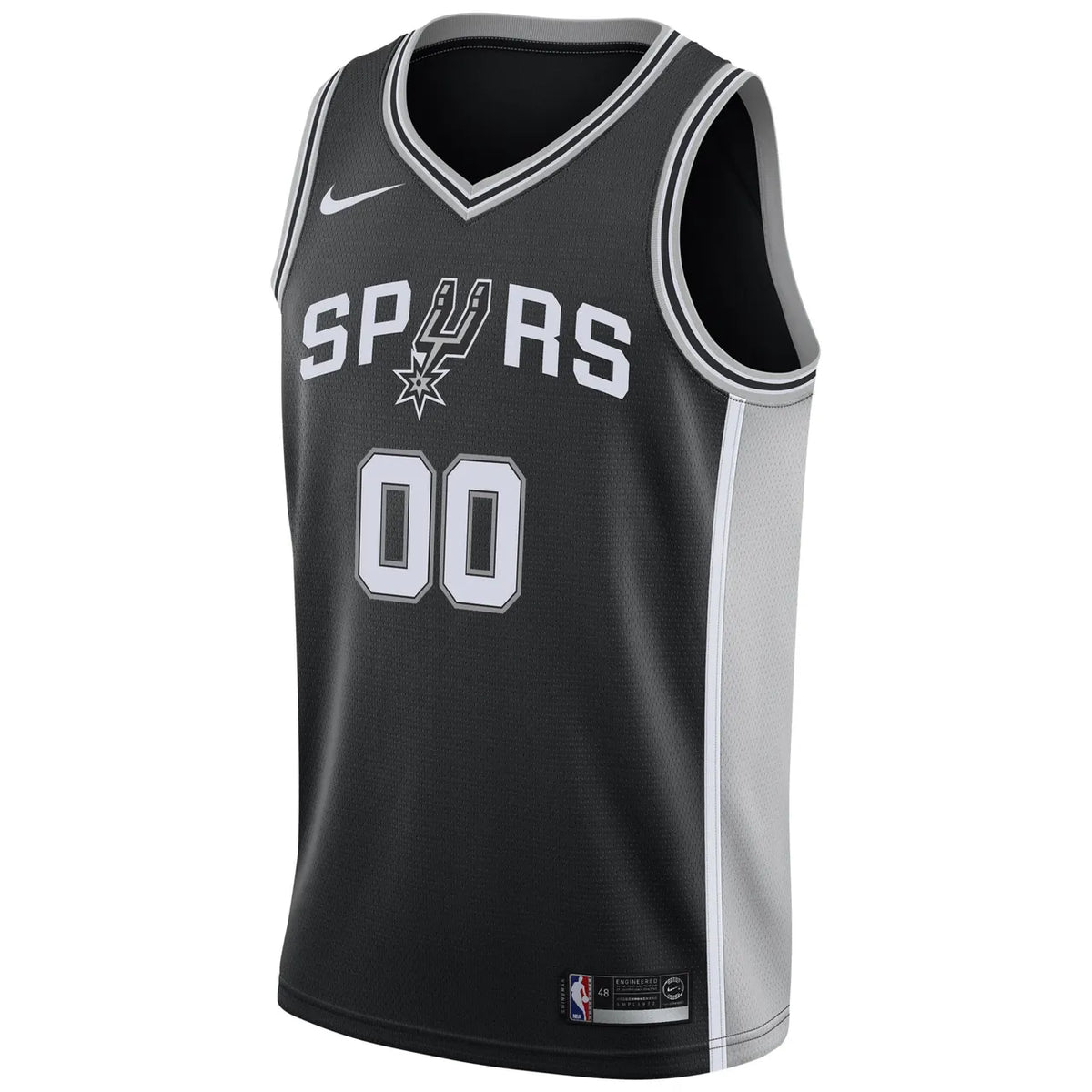 nike personalized Spurs Black Custom Jersey - Hình 2