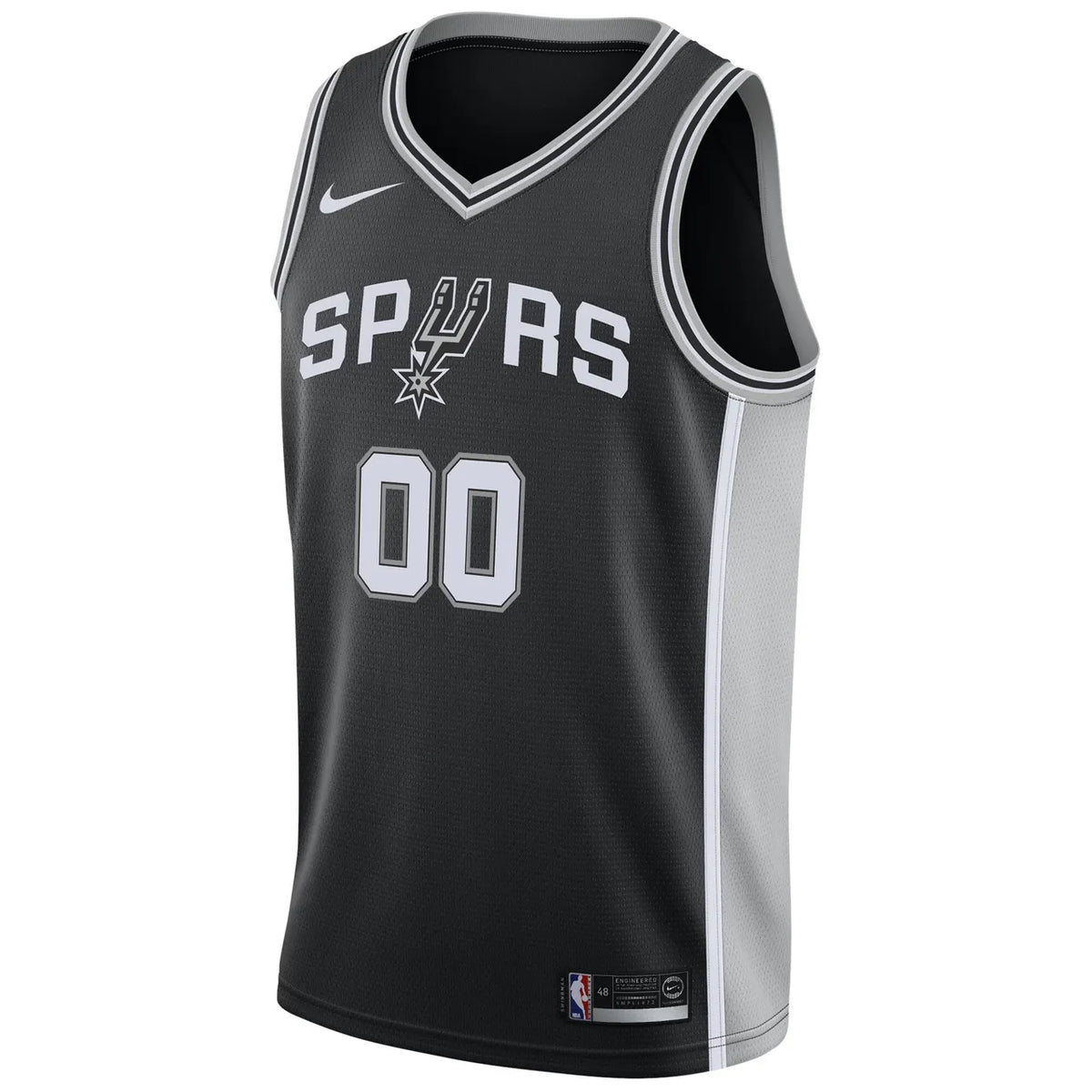 Spurs Black Custom Jersey nike - Hình 3