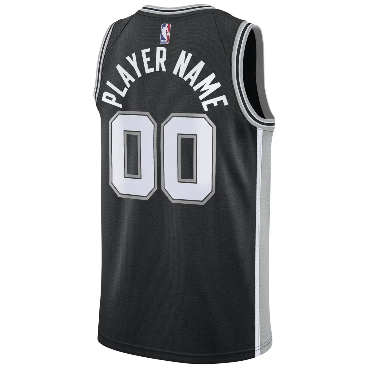 Spurs Black Custom Jersey nike - Hình 4