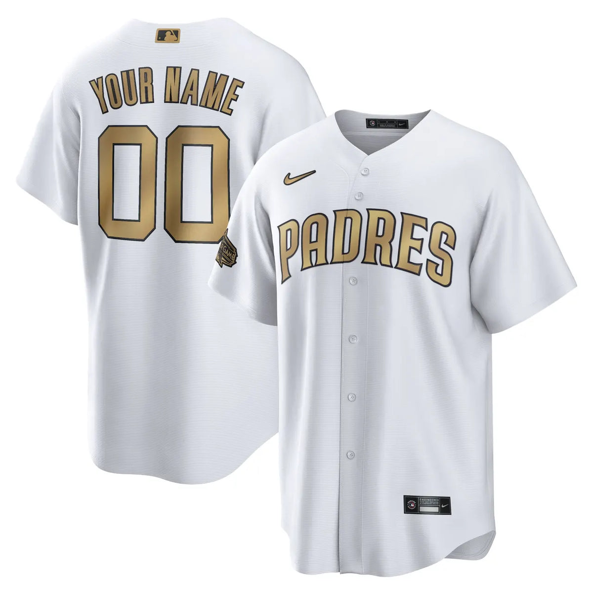 Padres White & Gold Jersey
