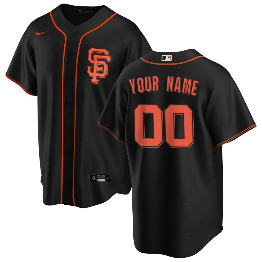 Giants Black Alternate Custom Jersey
