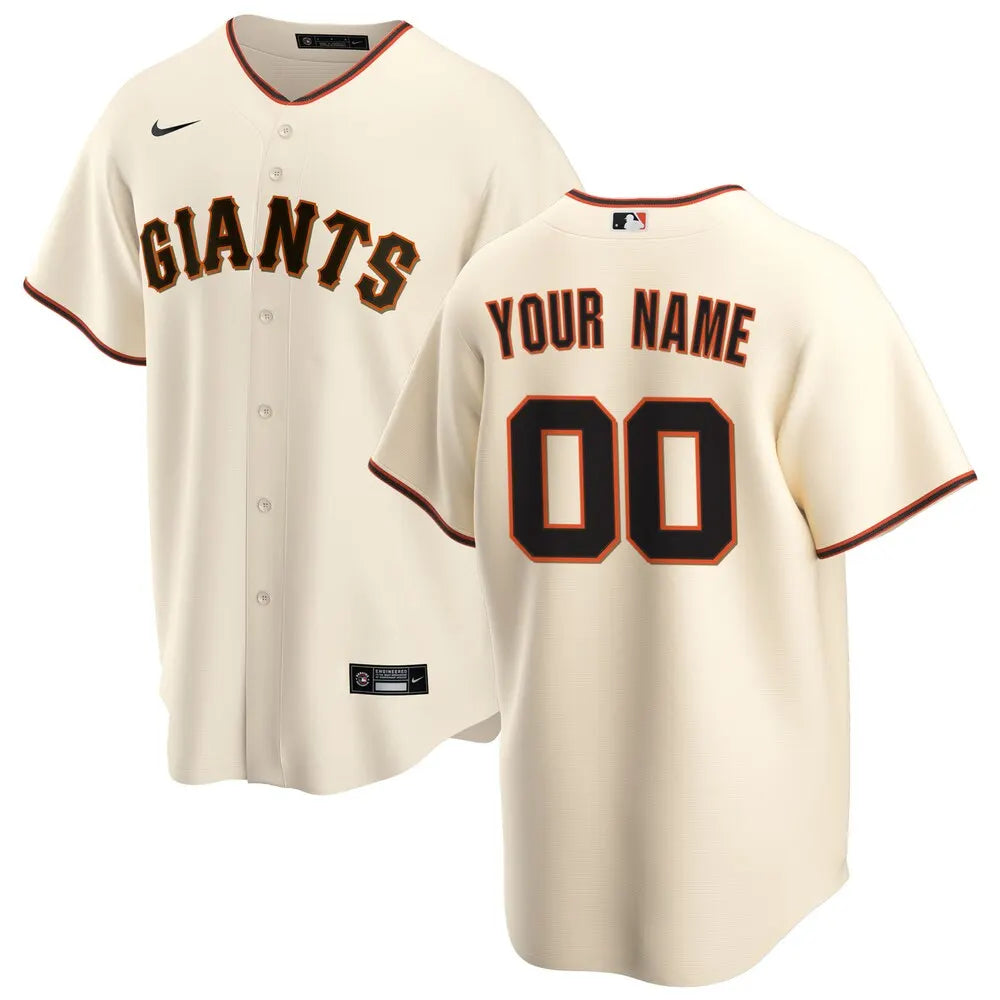 nike personalized Giants Cream Alternate Jersey