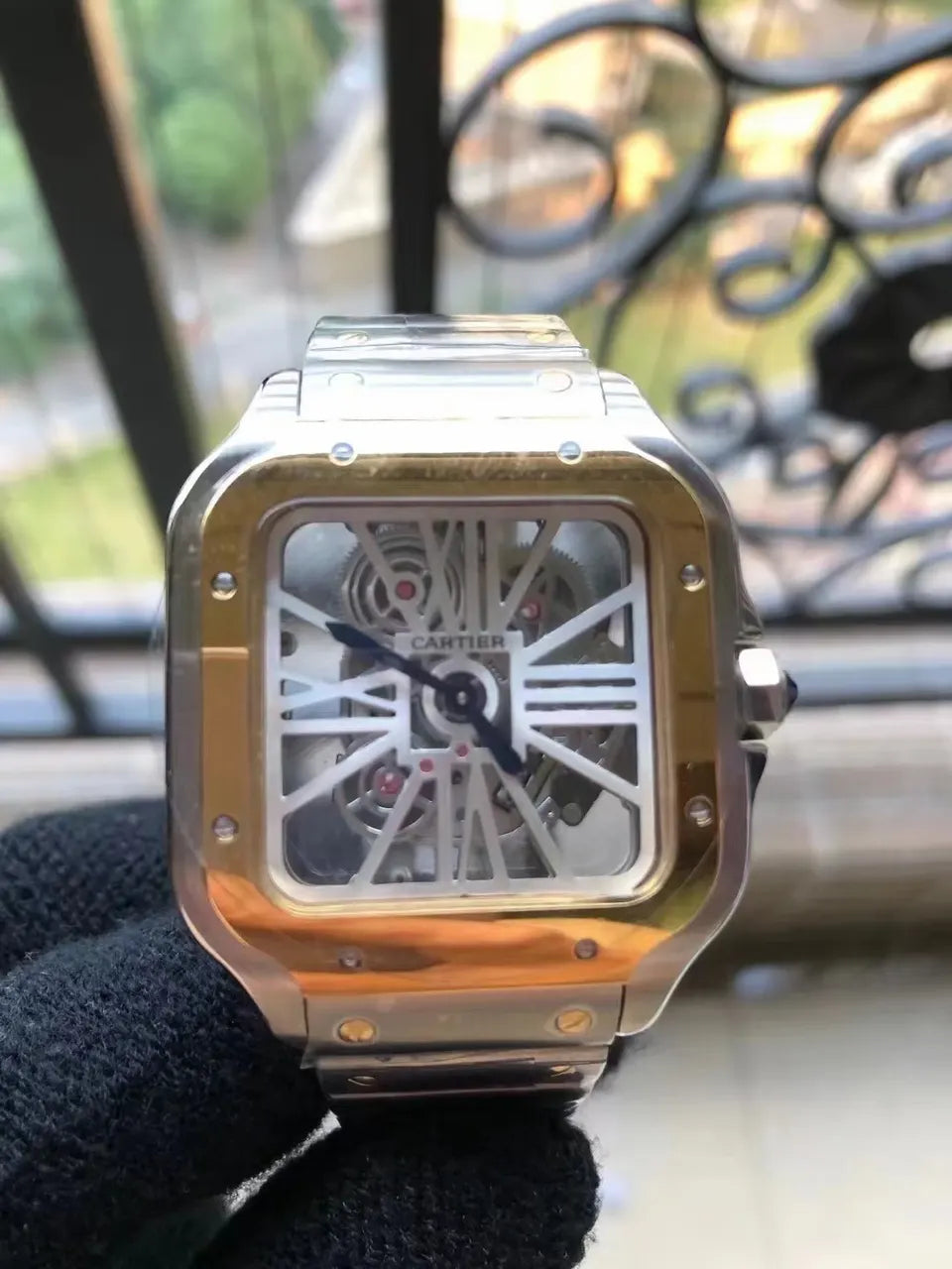 Cartier Santos Skeleton Two-Tone