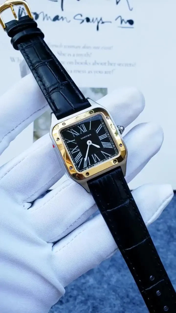 Cartier Santos Black Dial