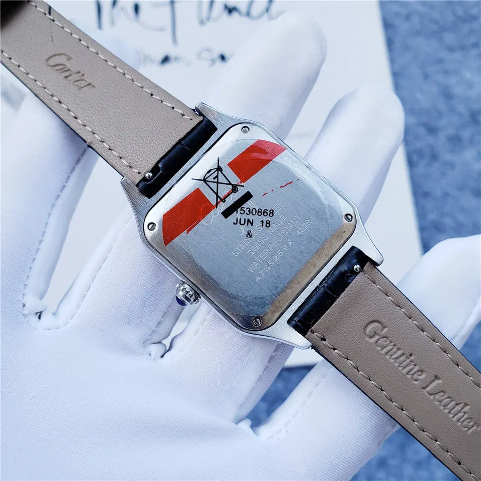 Cartier Santos Black Dial - Hình 5