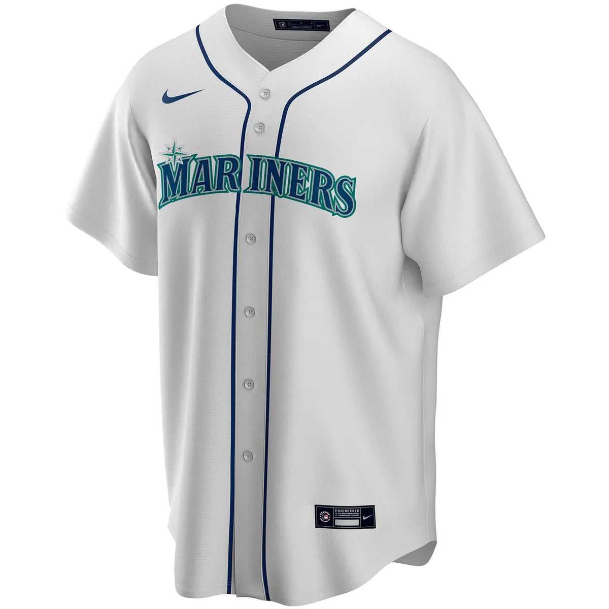 Nike Mariners White Custom Jersey - Hình 3