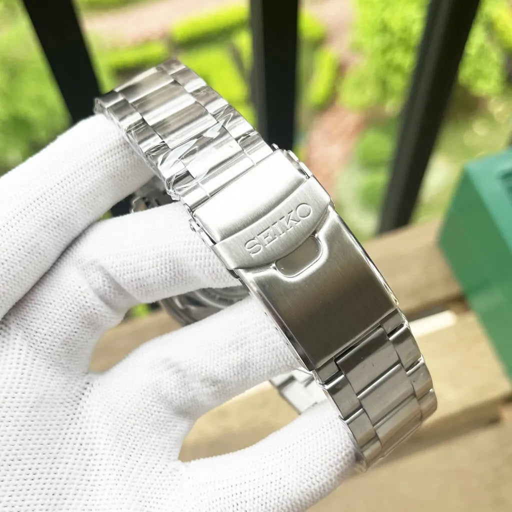 Seiko 5 Silver Dial Watch - Hình 4