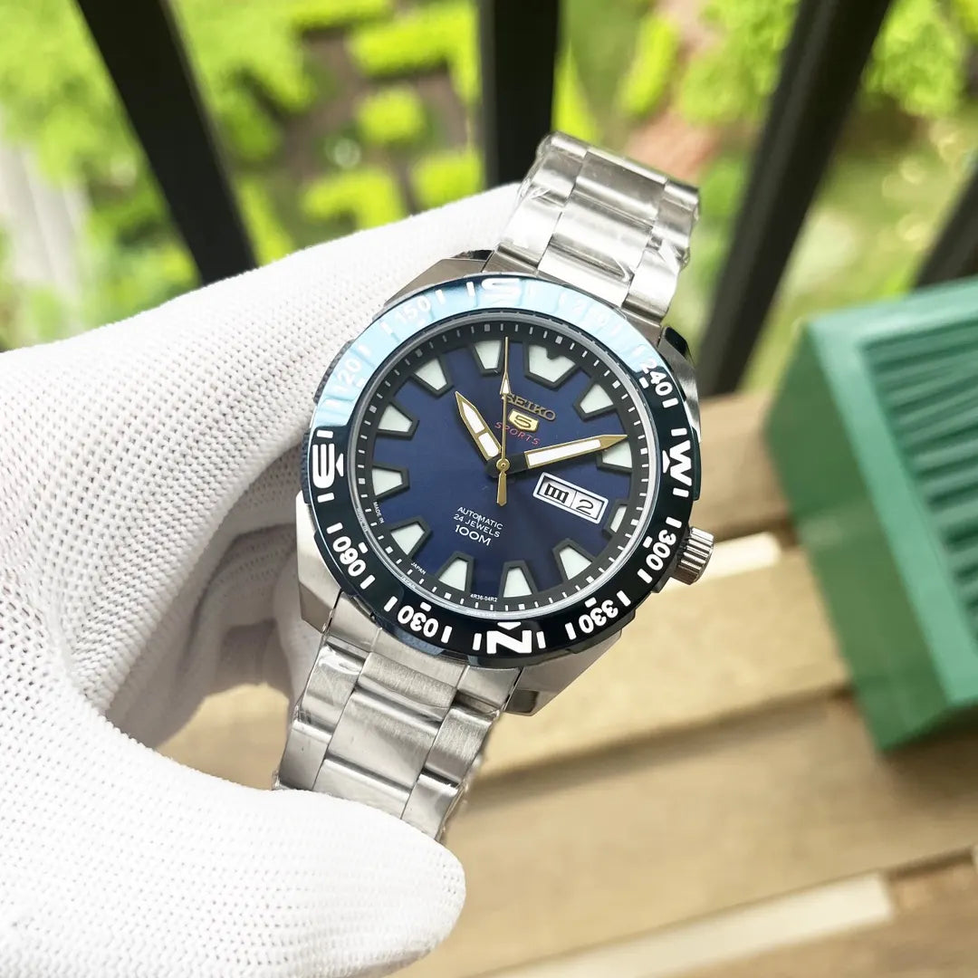 Seiko Blue Diver Watch - Hình 2