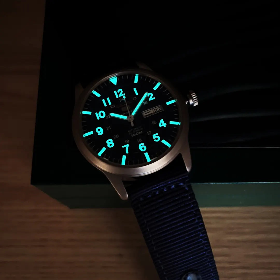automatic Seiko 5 Sports Blue - Hình 2