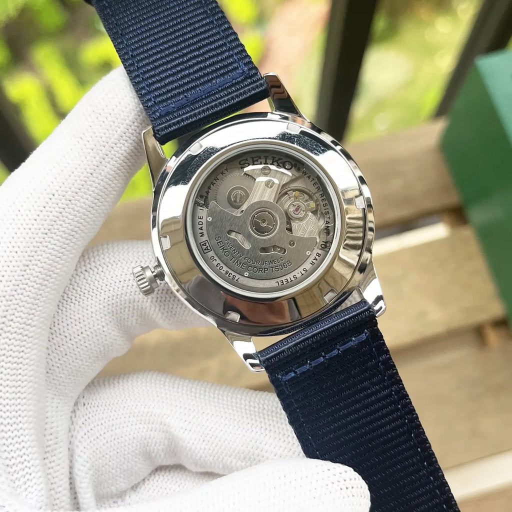 automatic Seiko 5 Sports Blue - Hình 3