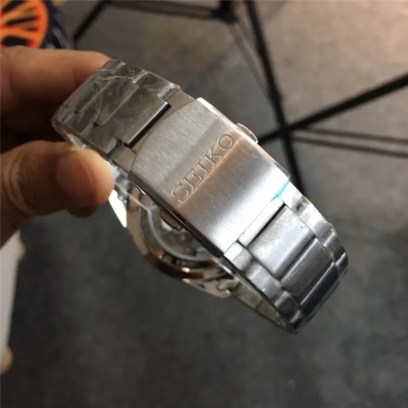 Seiko Black Bezel Watch - Hình 3