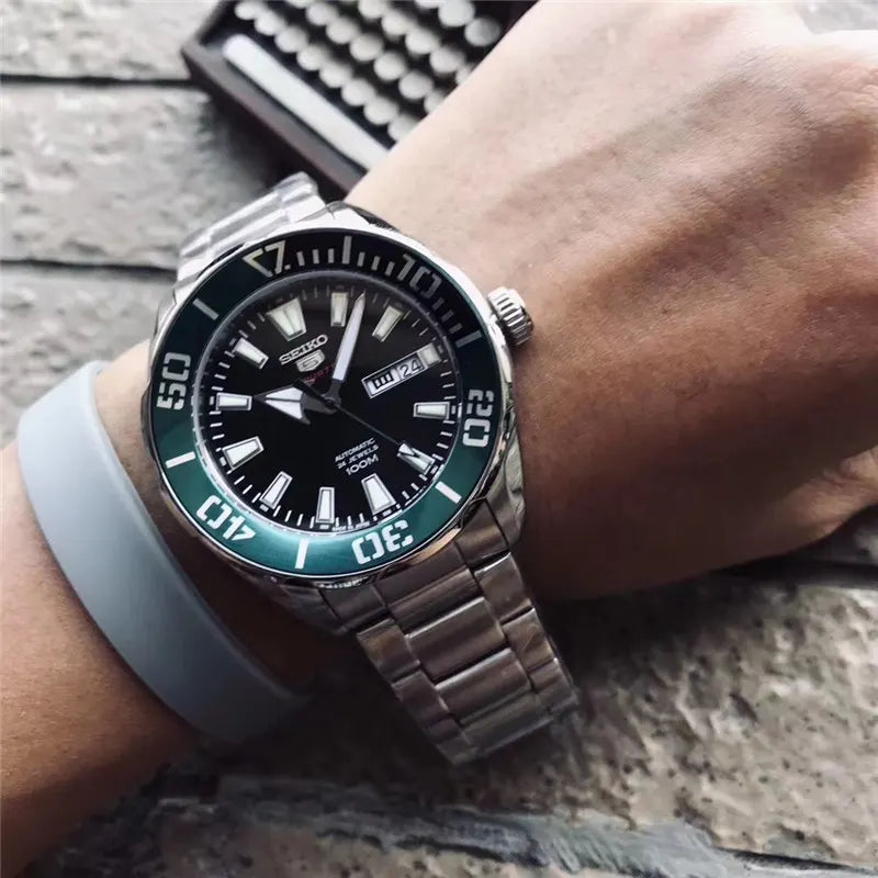 Seiko Green Bezel Watch