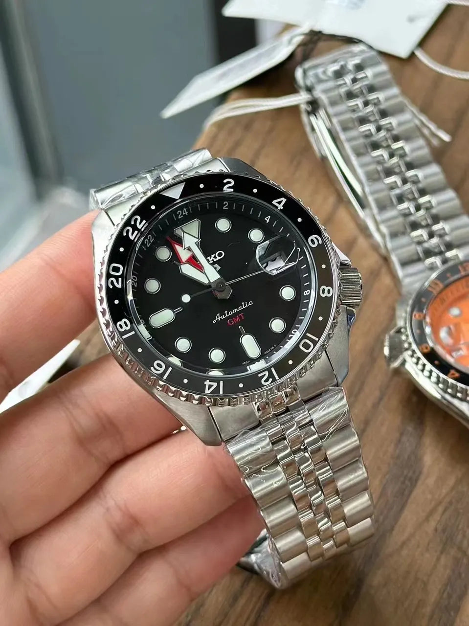 Seiko GMT Black Dial
