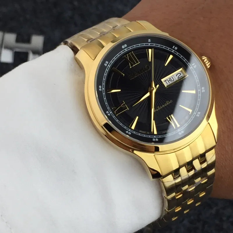 Seiko Gold Automatic Watch - Hình 4