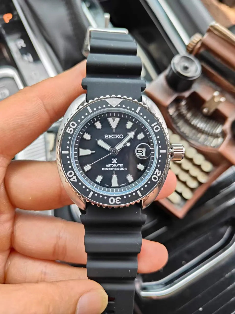 Seiko Prospex Black Rubber