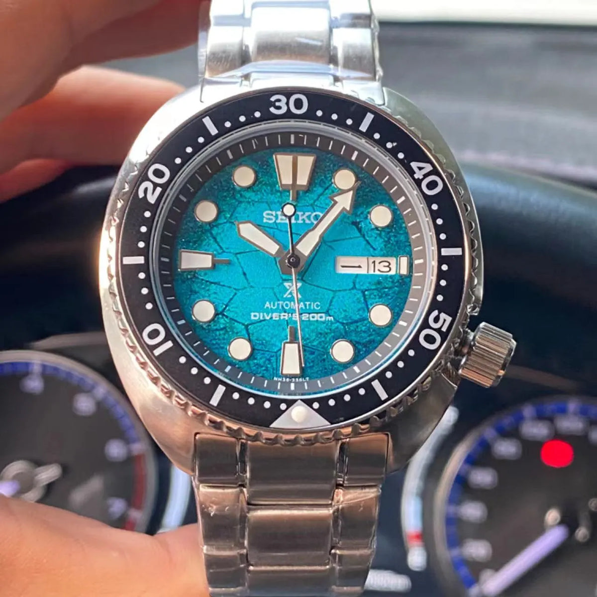 Seiko Turquoise Dial Watch