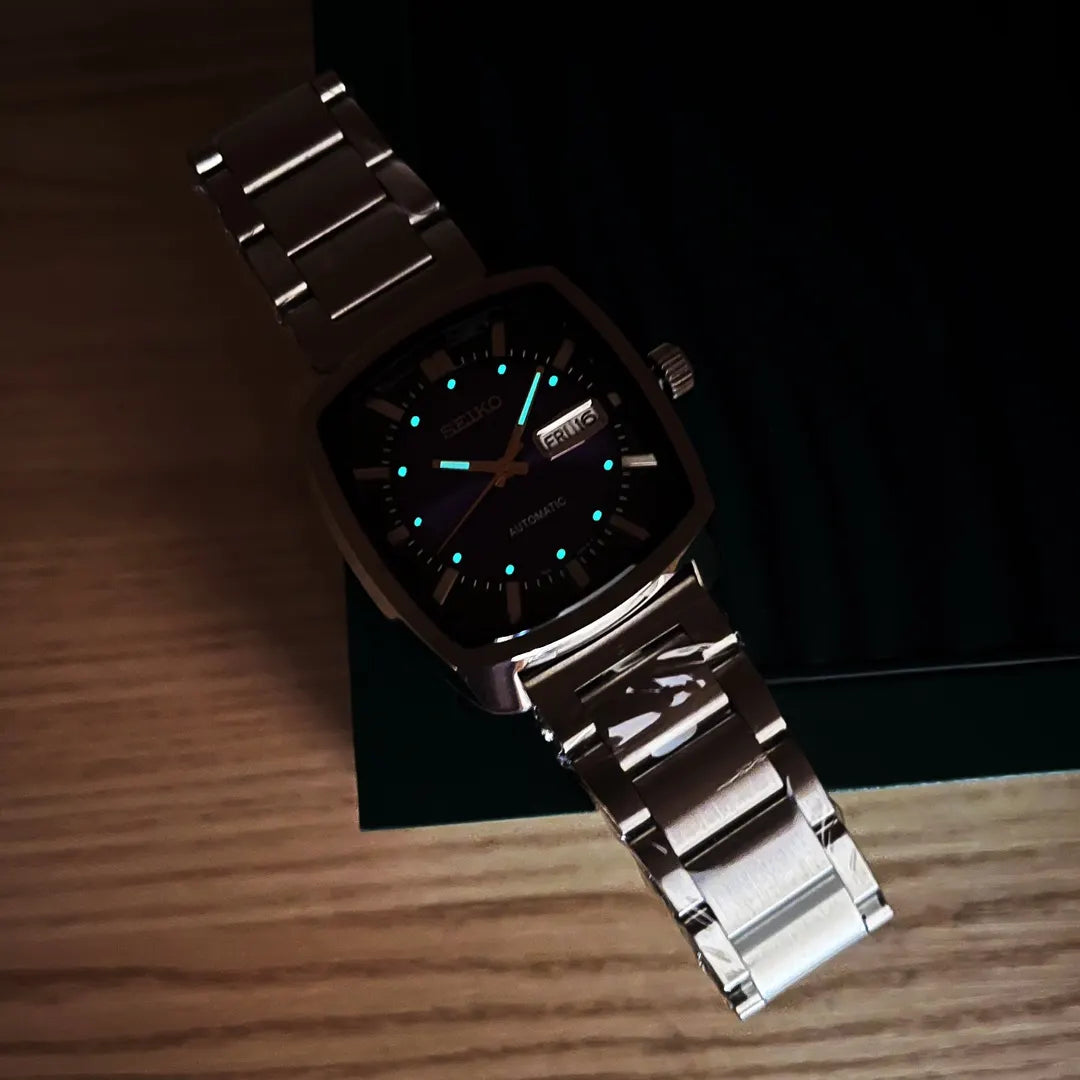Seiko Purple Dial Watch - Hình 6