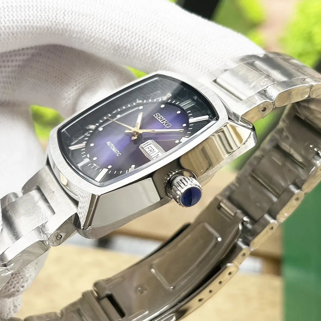 Seiko Purple Dial Watch - Hình 4