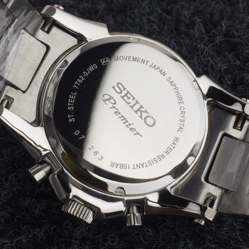 black Seiko Premier Chronograph - Hình 3