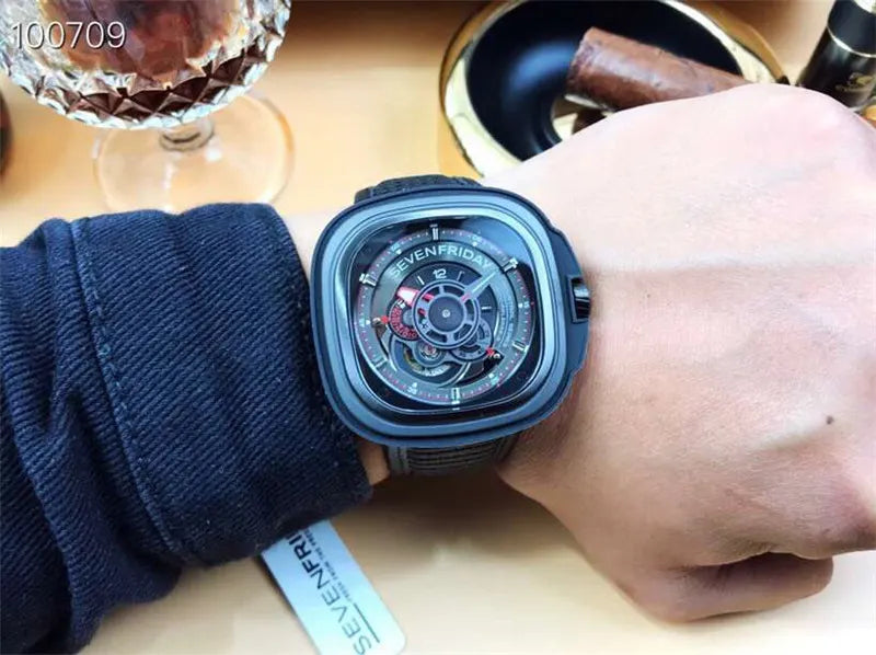 SevenFriday Black Automatic Watch - Hình 5