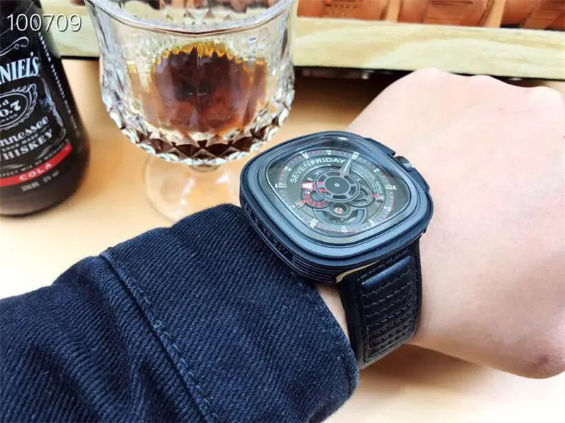 SevenFriday Black Automatic Watch - Hình 4