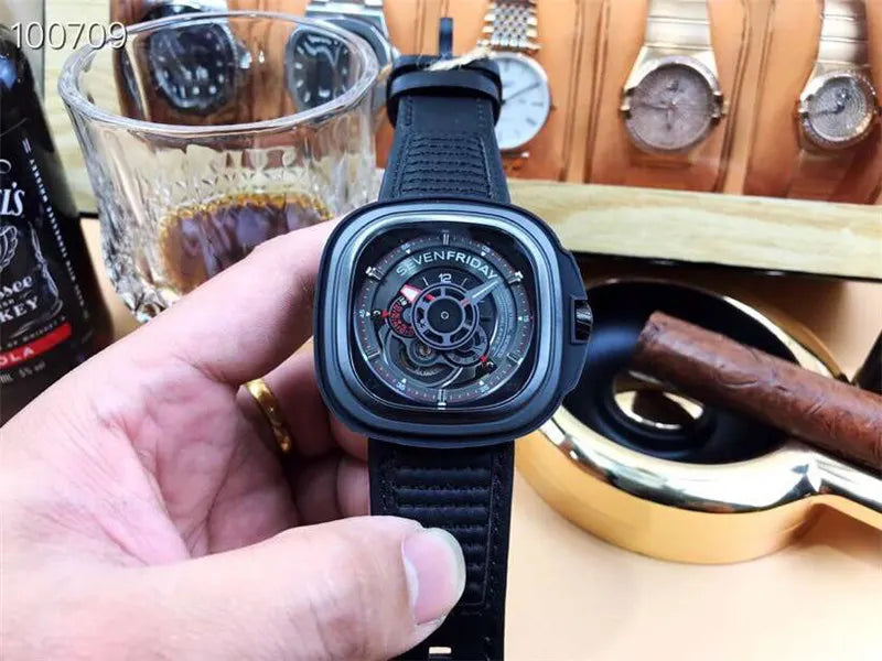 SevenFriday Black Automatic Watch - Hình 7