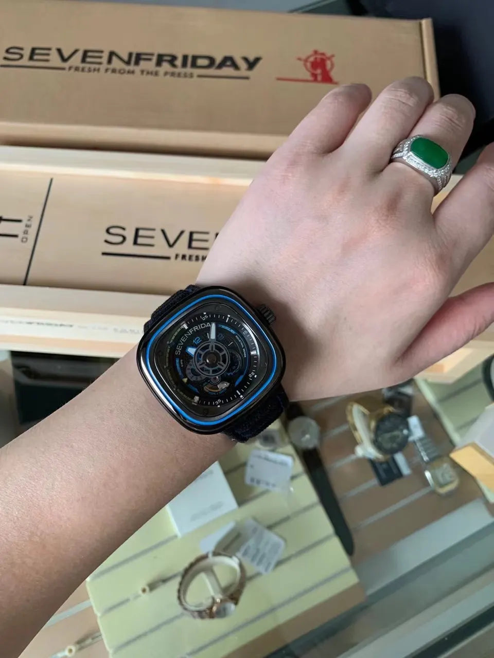 blue SevenFriday P3B/03 Watch