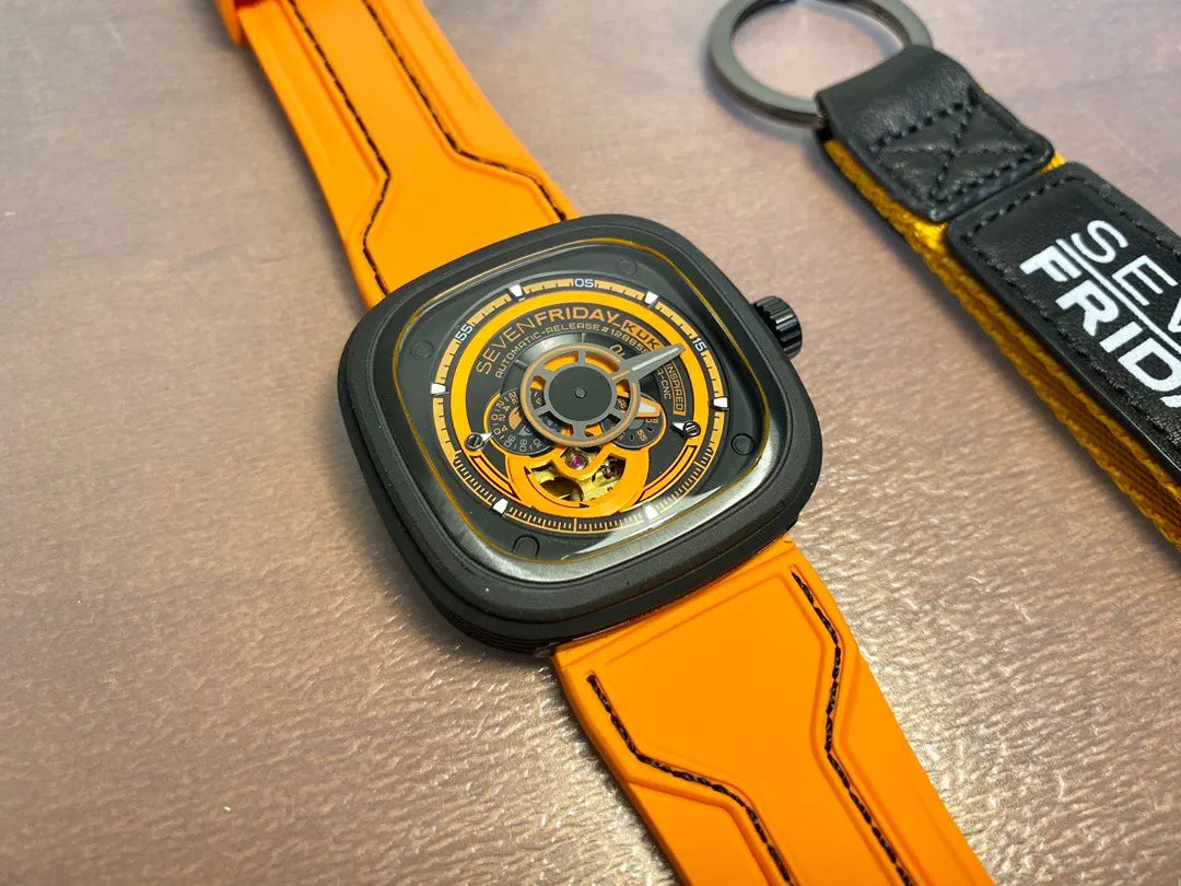 SevenFriday Orange Rubber