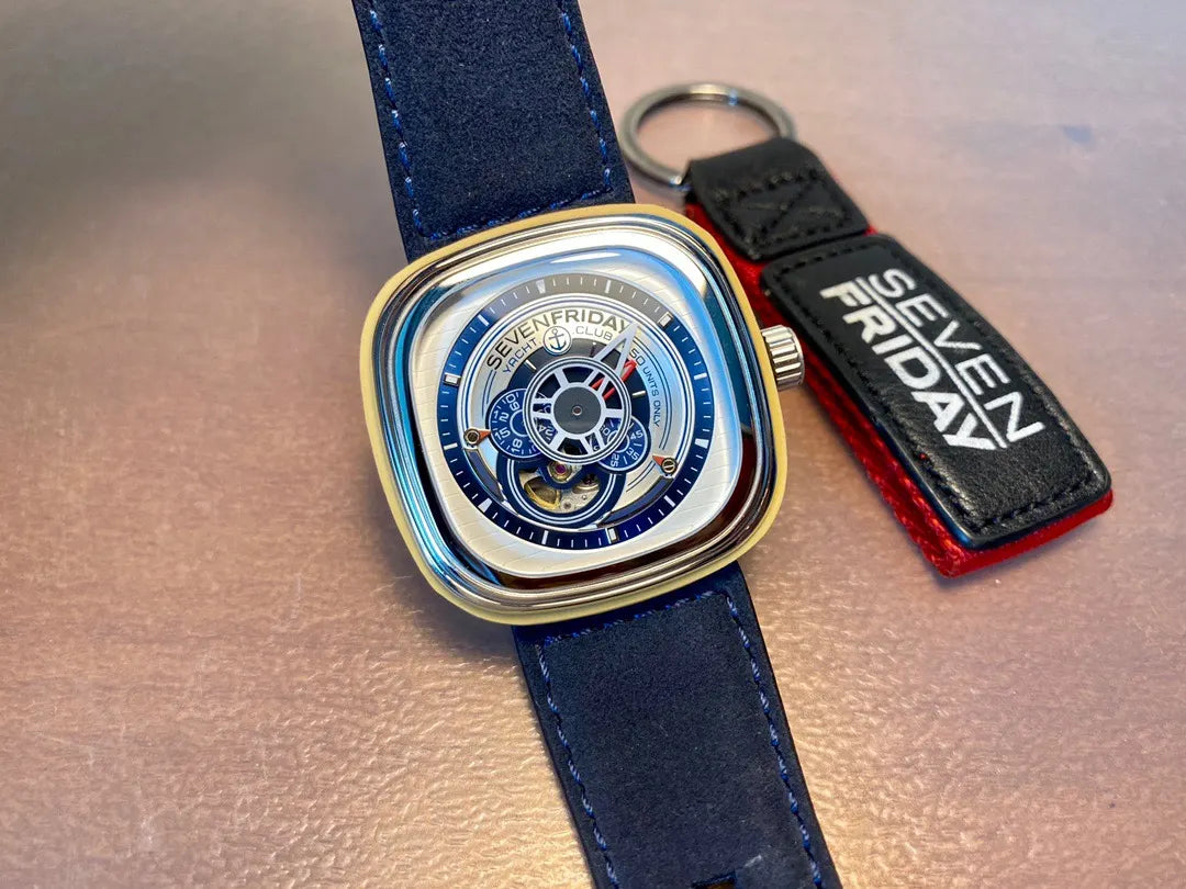 SevenFriday Blue Leather Watch