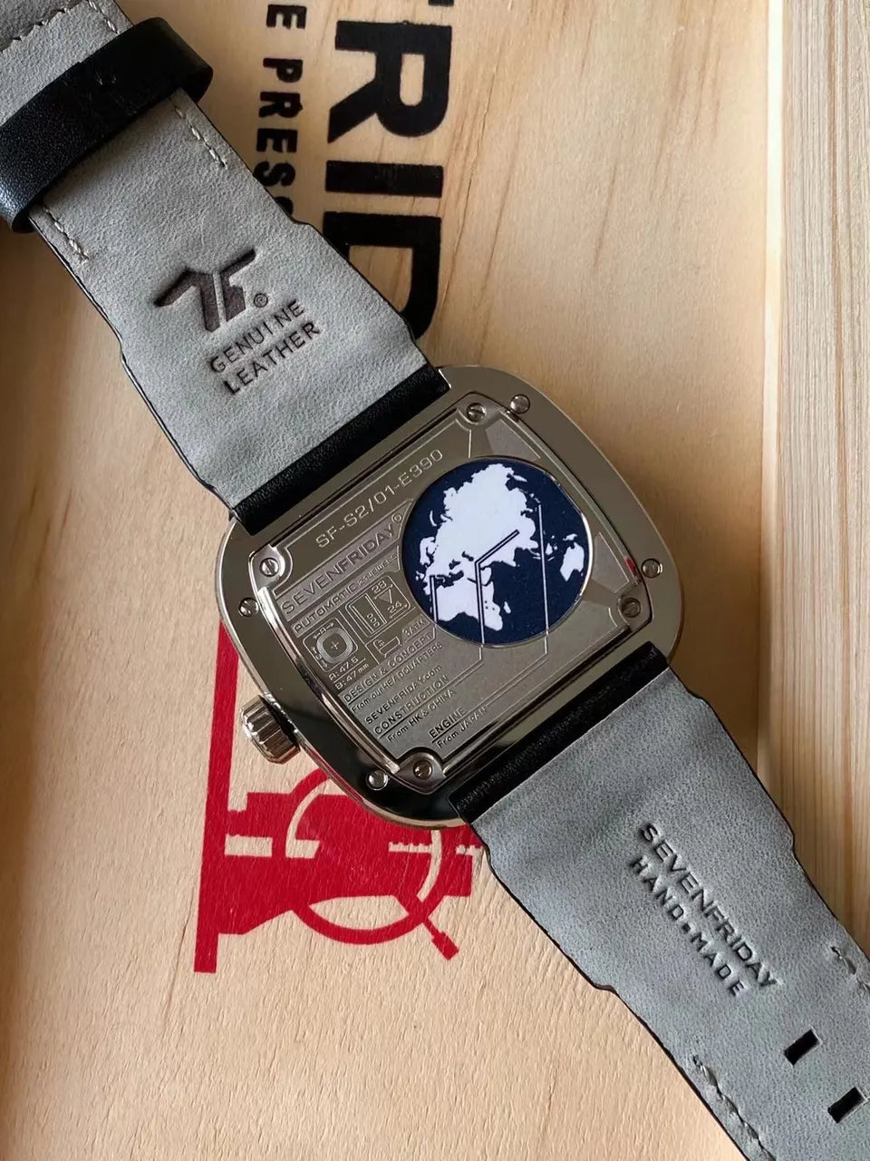 SevenFriday S1/01 Black Leather - Hình 3