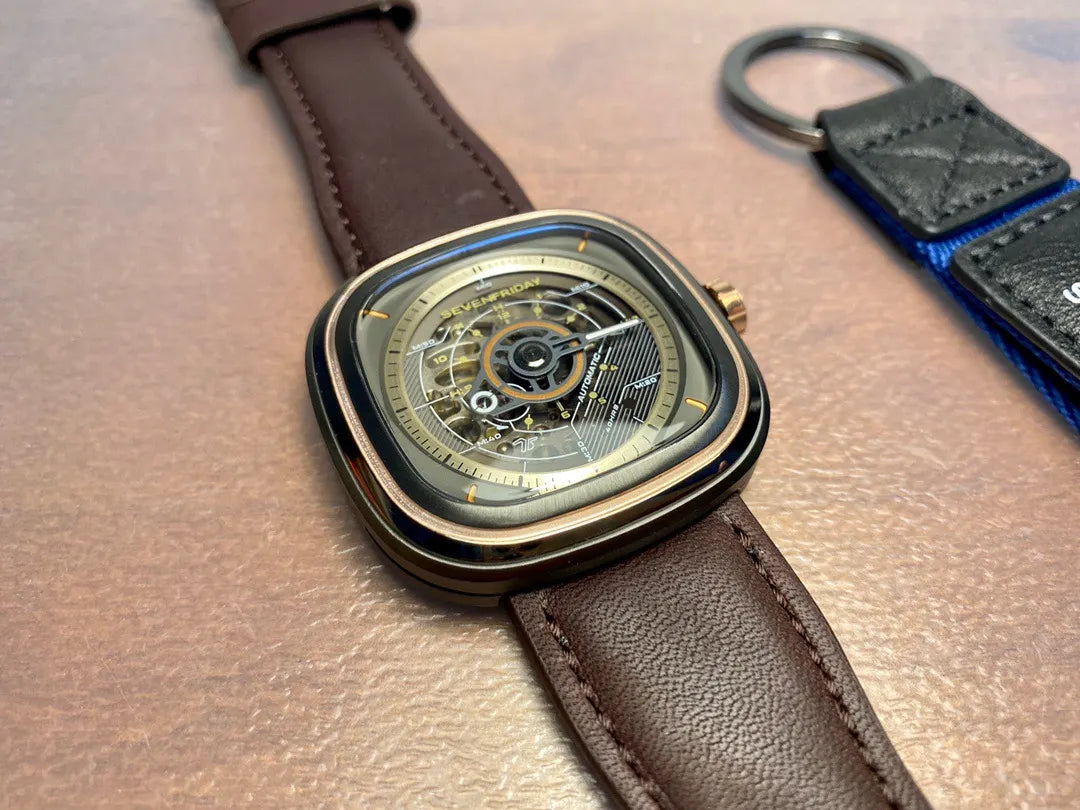 SevenFriday Bronze Leather Watch - Hình 5