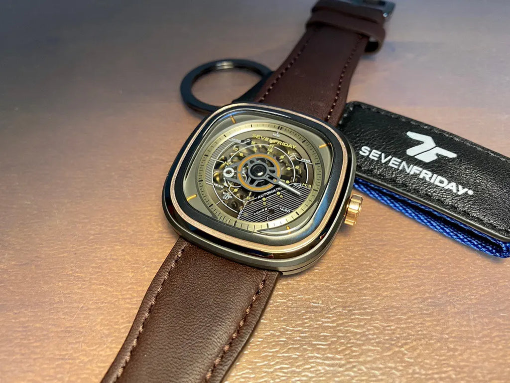SevenFriday Bronze Leather Watch