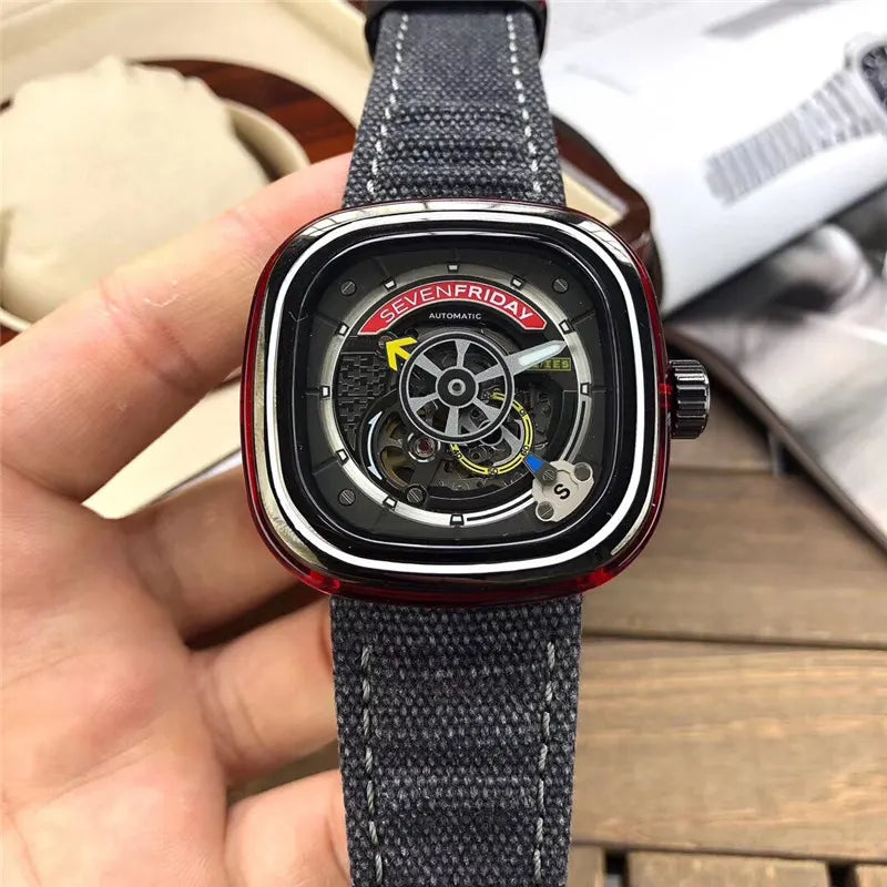 SevenFriday Denim Strap Watch