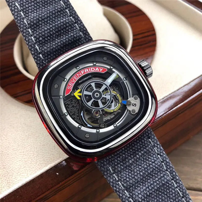 SevenFriday Denim Strap Watch - Hình 3
