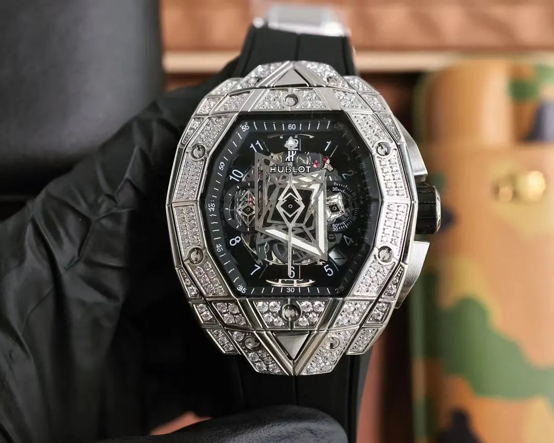 Hublot Rose Gold Diamond - Hình 2