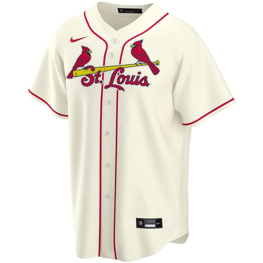 Cardinals Cream Custom Jersey - Hình 2